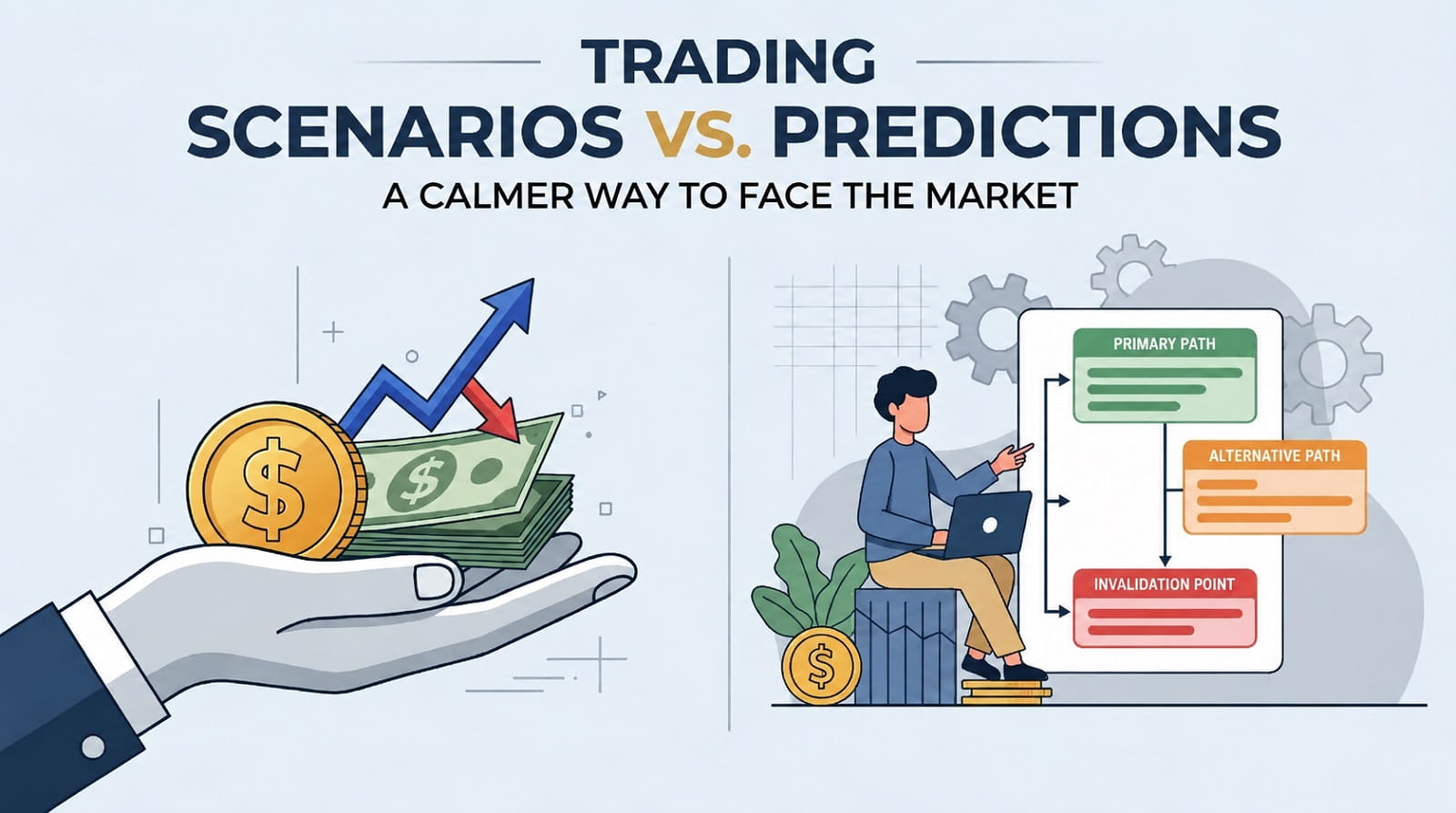 Trading Scenarios vs. Predictions: A Calmer Way to Face the Market